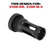 YHM FLASH HIDER - TURBO (1/2X28)